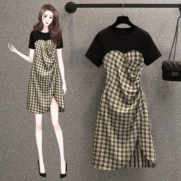 เดรสคนอ้วน เดรสสาวอวบ ชุดเดรสคนอ้วนวัยรุ่น BY PLUS SIZE Girl