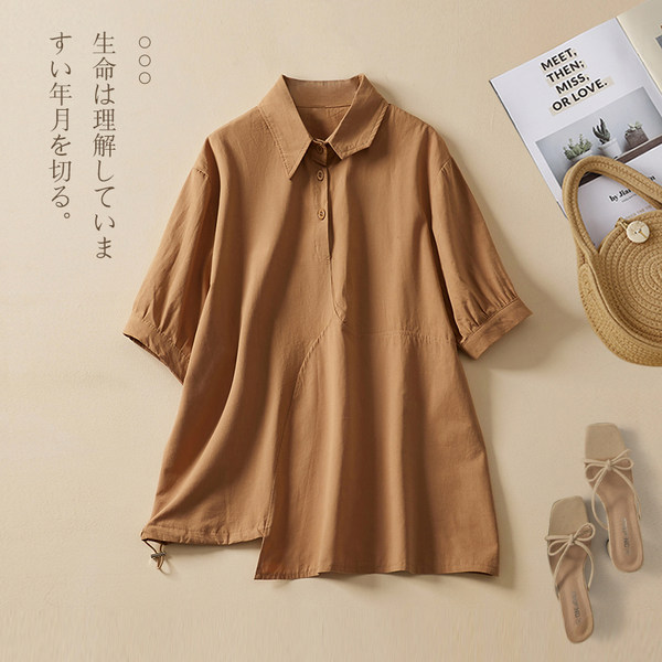 เสื้อลินิน แบบเสื้อสวยๆ เสื้อผ้าฝ้ายลินิน เสื้อเชิ้ตผ้าลินิน BY LININ