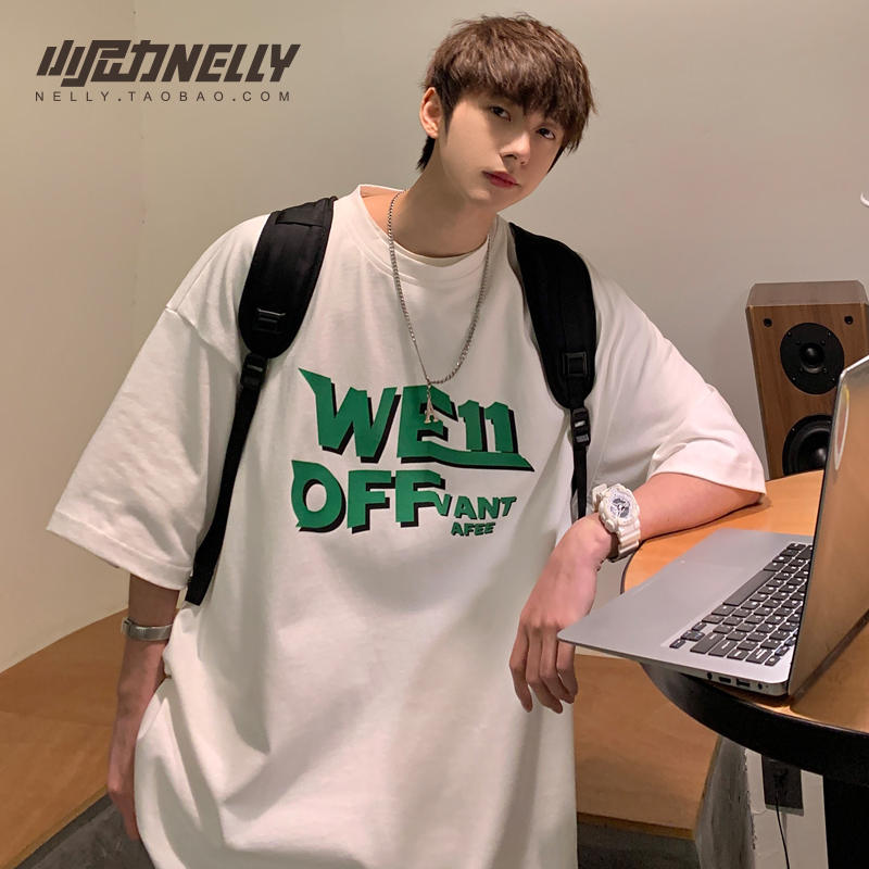 เสื้อยืดคอกลม ผู้ชาย เสื้อยืดผู้ชายเกาหลี เสื้อยืดเกาหลี แบรนด์ NELLY
