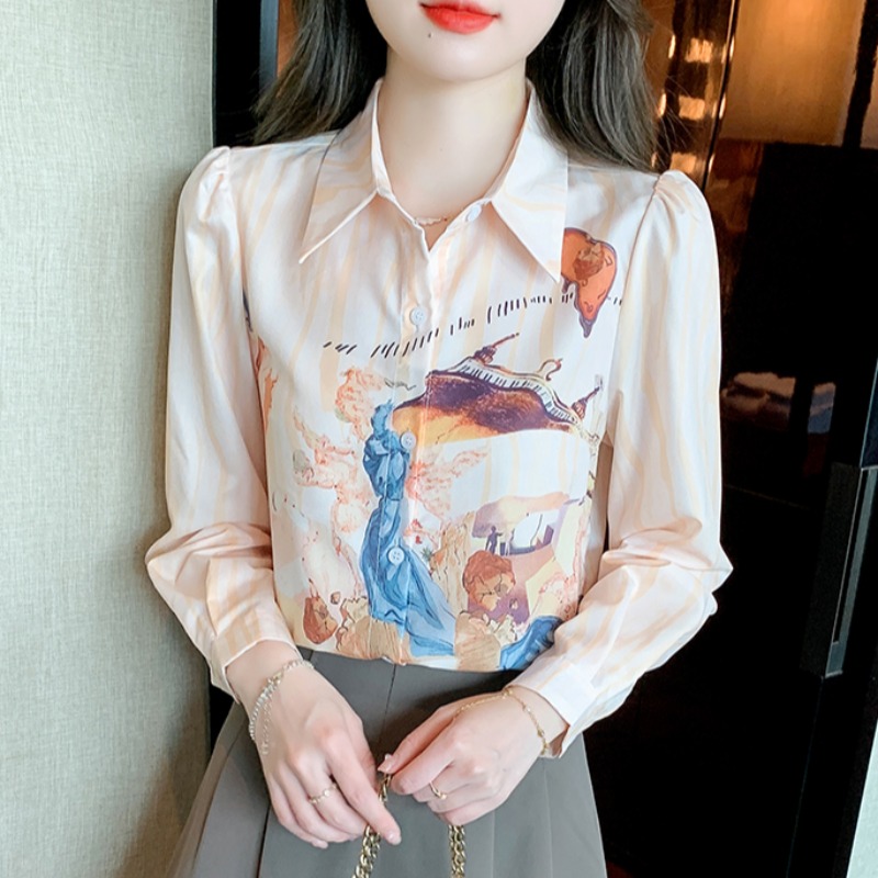 เสื้อเชิ้ตผู้หญิงแขนยาว เสื้อเชิ้ตผู้หญิงใส่ทํางาน 390 บาทต่อชิ้น ฟรีค่าจัดส่ง