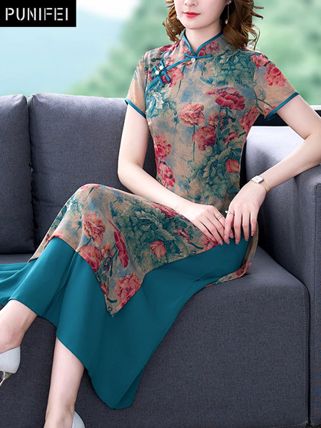 เดรสวัยผู้ใหญ่40-60ปี เดรสคุณแม่ ชุดเดรสทำงานวัยผู้ใหญ่ แบรนด์ MAMA DRESS