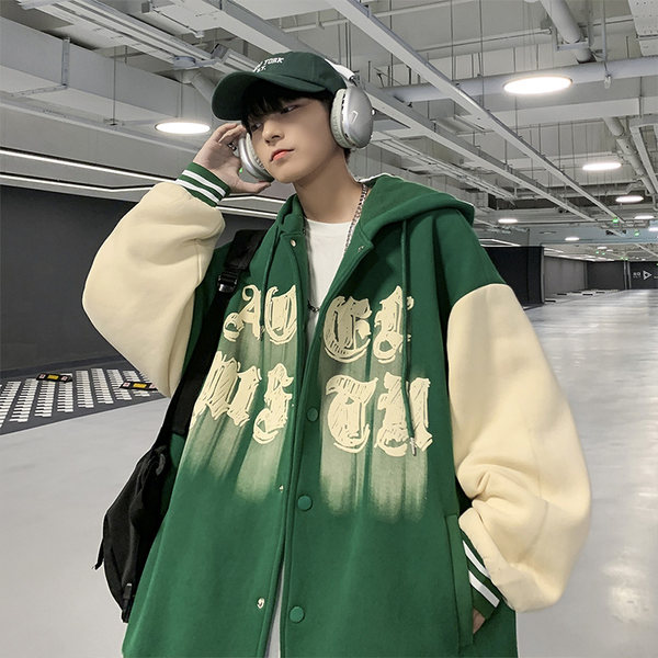เสื้อแจ็คเก็ตเบสบอล เสื้อคลุม เสื้อแขนยาวสไตล์เกาหลี