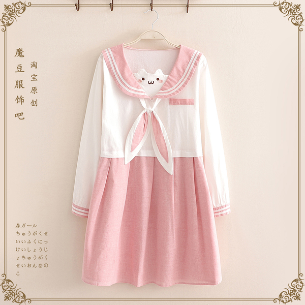 เสื้อผ้าเด็กวัยรุ่น ประมาณ12-17ปี เสื้อสไตล์ญี่ปุ่น Mori Girl สไตล์สดใสน่ารักคิกขุ Mori Girl