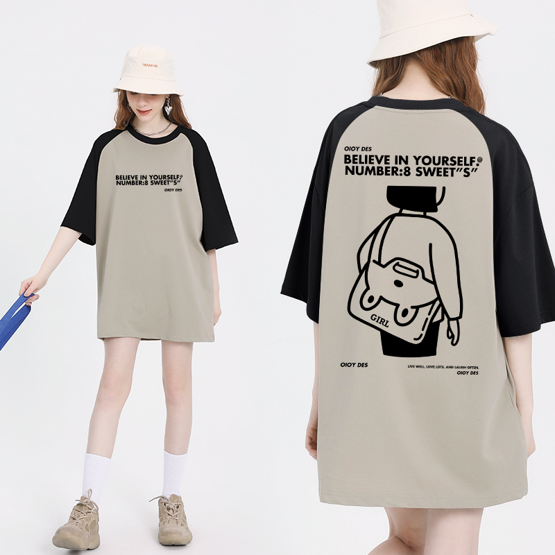 เสื้อผ้าวัยรุ่นเกาหลี เสื้อยืดวัยรุ่นผู้หญิง มีขนาด S M L XL