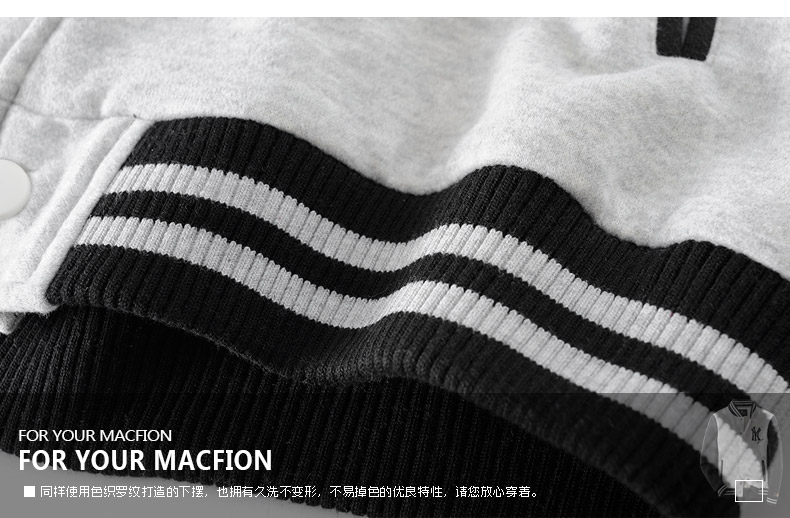 เสื้อเบสบอล Macfion ลาย NY สีกรมเทา ใส่ได้ทั้งผู้ชายและผู้หญิง same pic