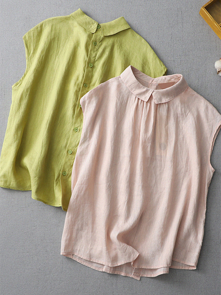 เสื้อลินิน เสื้อผ้าฝ้ายลินิน เสื้อเชิ้ตผ้าลินิน S M l XL จากแบรนด์ ZIMO