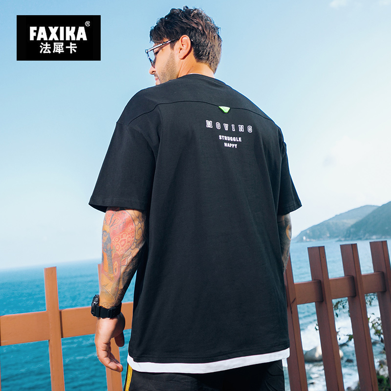 เสื้อยืดผู้ชายอ้วน S-5XL(อกเสื้อ39-51นิ้ว)