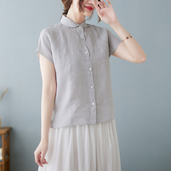 เสื้อลินิน แบบเสื้อสวยๆ เสื้อผ้าฝ้ายลินิน เสื้อเชิ้ตผ้าลินิน BY LININ