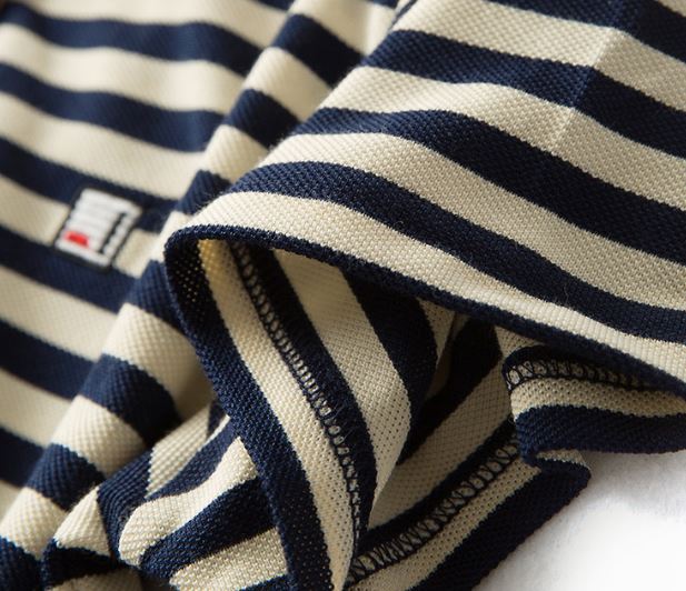 เดรส ผ้า polo แบบสวย ลายขวาง เดรส คอปก แบบสปอร์ต ใส่สวย สลิมฟิต เดรส ใส่ เที่ยว สวย ๆ 445455