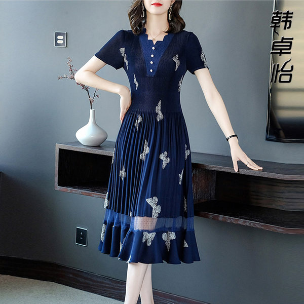เดรสวัยผู้ใหญ่40-60ปี เดรสคุณแม่ ชุดเดรสทำงานวัยผู้ใหญ่ แบรนด์ MAMA DRESS