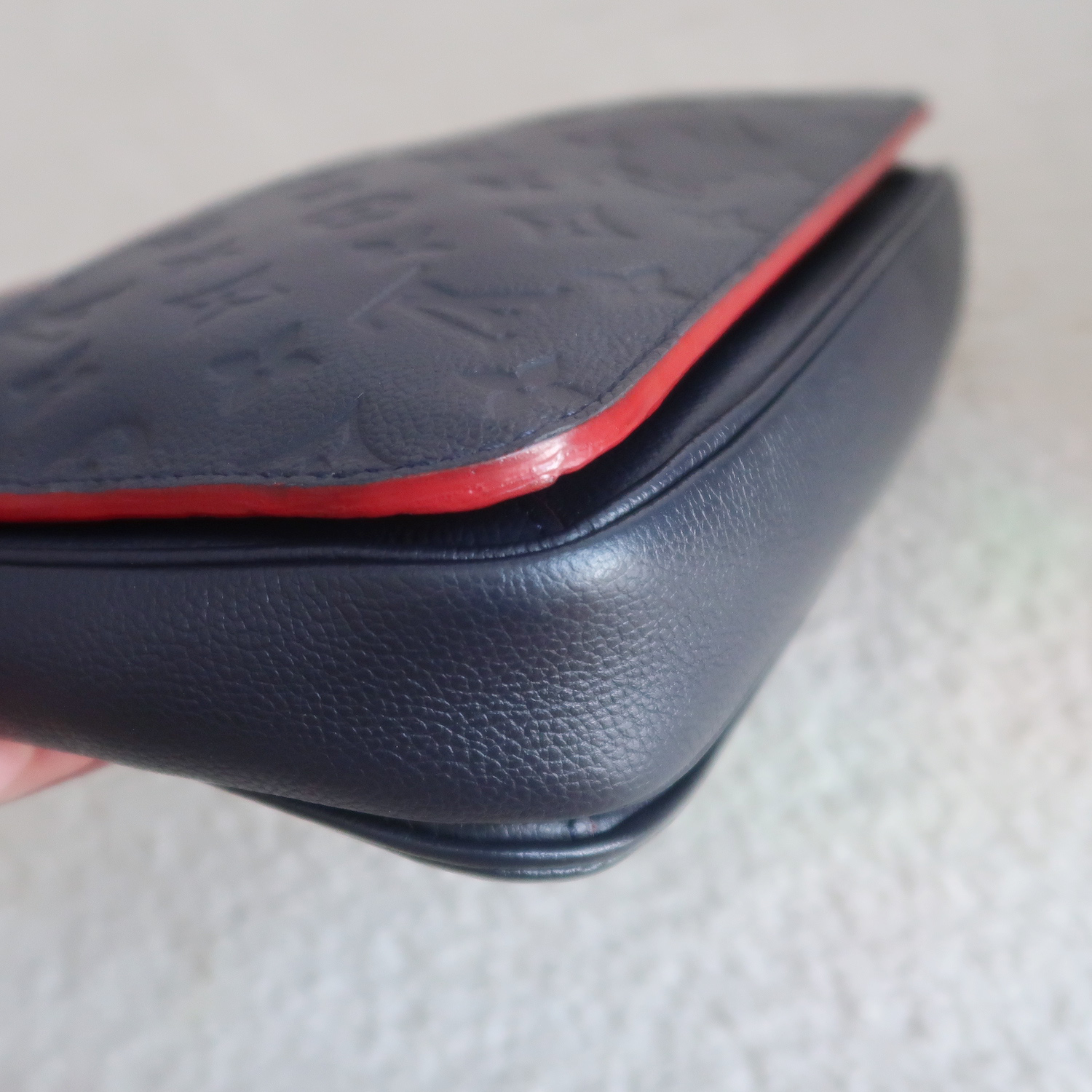 Louis Vuitton Blue Monogram Empreinte Metis Pochette