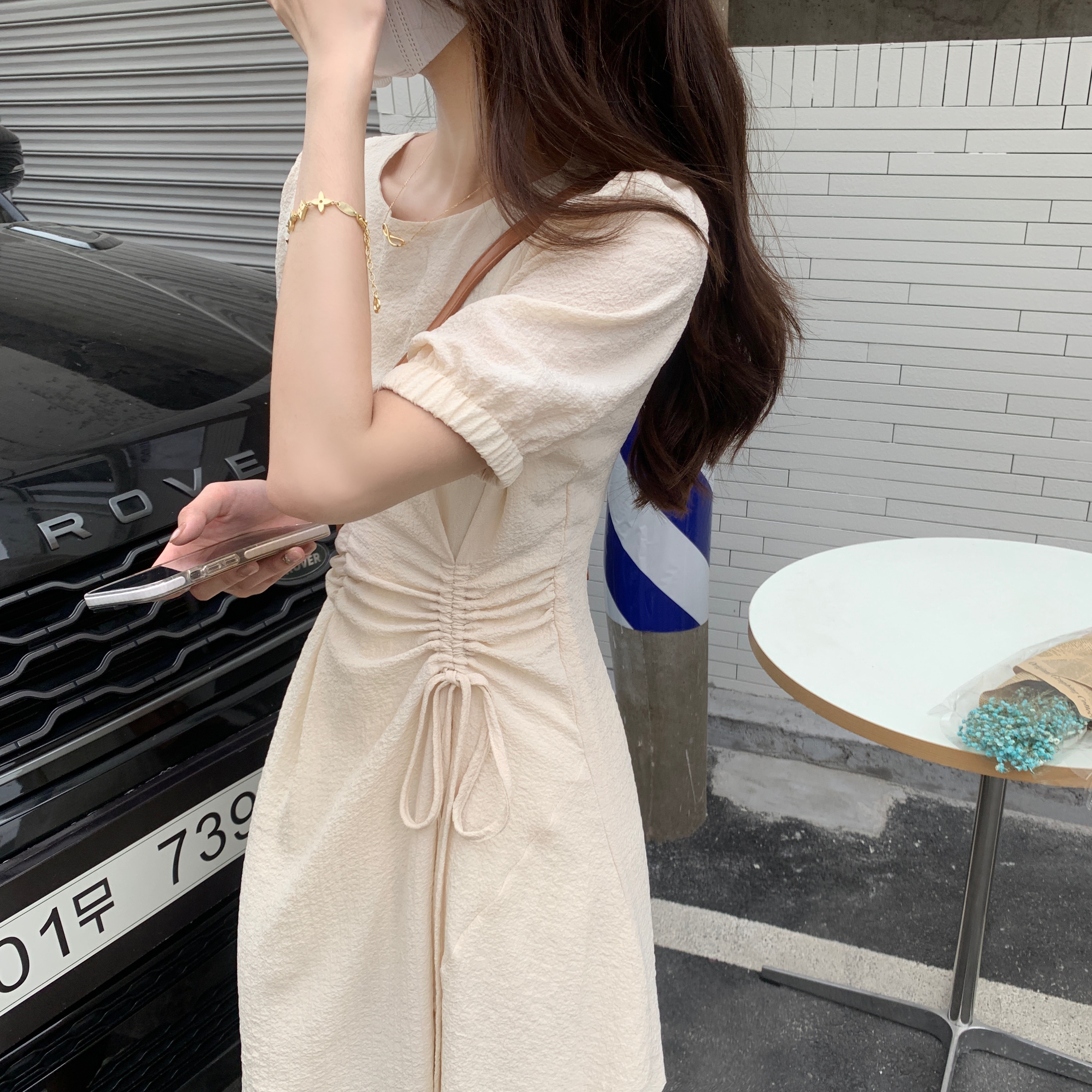 เดรสแขนสั้น มีไซส์ L-4XLอก 38-47 นิ้ว ใส่ได้ทั้งสาวหุ่นดีน่ารักจนถึงสาวอวบพลัสไซส์