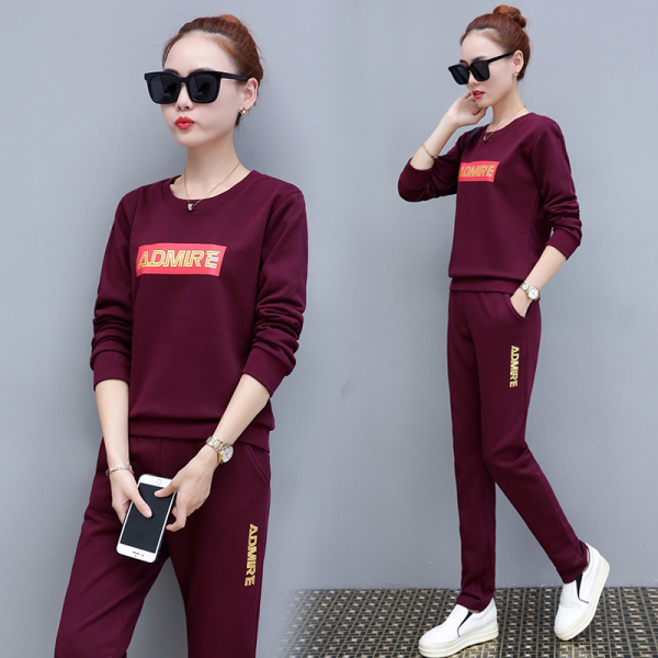 ชุดวอร์ม สูทเกาหลี Jumpsuit ชุดจั้มสูท ชุดเซท 2 ชิ้น ชุดกีฬาผู้หญิง ชุดออกกำลังกาย เสื้อกันหนาว ชุดวอร์มคู่