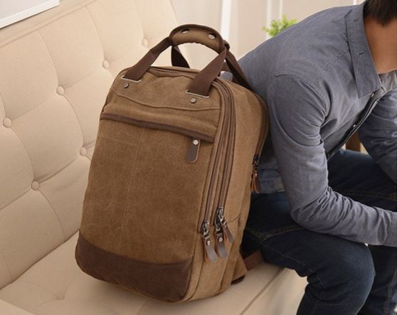 กระเป๋าเดินทาง กระเป๋าใส่เสื้อผ้า กระเป๋าเป้สะพายหลัง Backpack ผ้ายีนส์ หนา ทำความสะอาดง่าย กระเป๋าใส่เสื้อผ้า เหมาะสำหรับ ขึ้นเครื่องบิน 304153