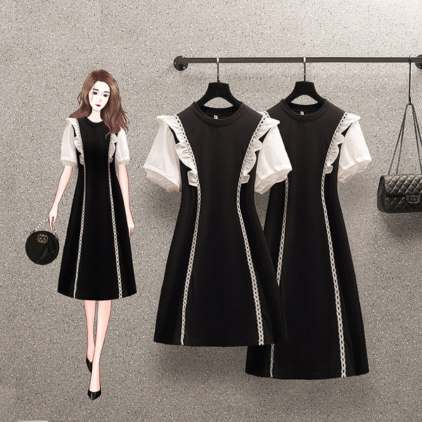 เดรสคนอ้วน เดรสสาวอวบ ชุดเดรสคนอ้วนวัยรุ่น BY PLUS SIZE Girl