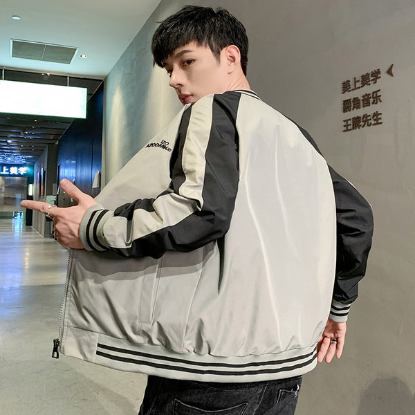 เสื้อแจ็คเก็ตเบสบอล เสื้อคลุม เสื้อแขนยาวสไตล์เกาหลี