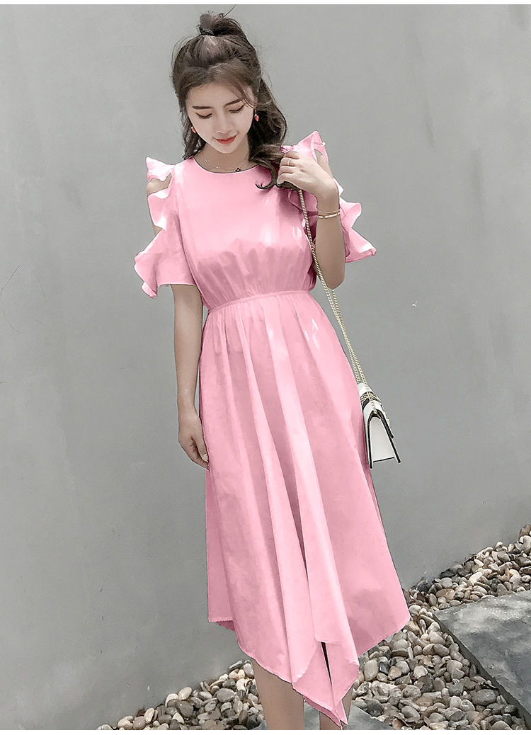 Dress4658 Maxi Dress เดรสยาวแขนระบายผูกโบว์หลัง เอวยางยืด ผ้าโพลีเกรดพรีเมียมเนื้อดีหนามีน้ำหนักทิ้งตัว งานสวยดีเทลดีงาม โทนสีพาสเทลสวยหวานละมุน ใส่เที่ยวใส่ชิลด์ ชุดเดียวเอาอยู่ มี 2 สี ฟ้า, ชมพู