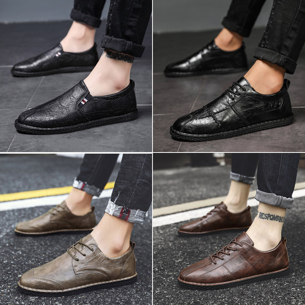 รองเท้าหนังผู้ชาย มีไซส์39-44 รองเท้าโลฟเฟอร์ชาย Slip-On Shoes