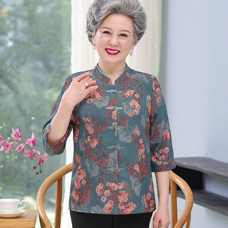 เสื้อคุณยาย เสื้อผู้วัยอายุ60-70ปี มีขนาด L-4XL(อกประมาณ35-45นิ้ว)