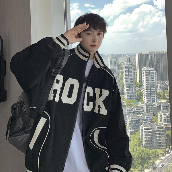 เสื้อแจ็คเก็ตเบสบอล เสื้อคลุม เสื้อแขนยาวสไตล์เกาหลี