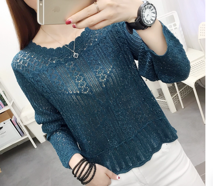 เสื้อลูกไม้ สไตล์ ไหมถัก แบบสวย ๆ เสื้อลูกไม้ ผู้ใหญ่ วัยทำงาน ใส่สวย หลากสี เสื้อลูกไม้สวย ๆ ใส่ทำงาน 838454