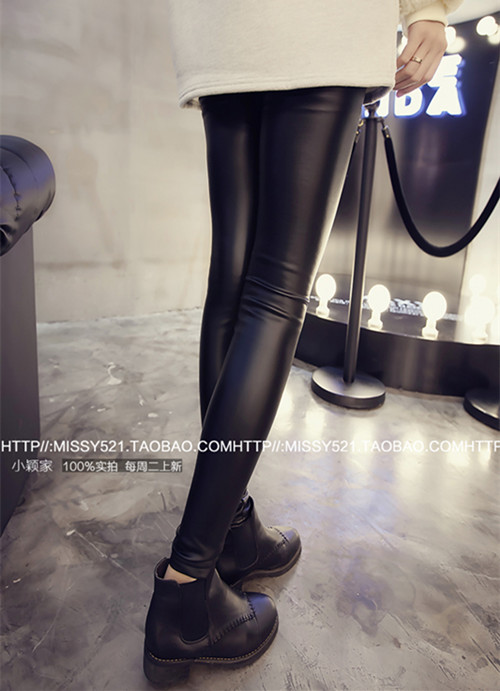 Legging เลกกิ้ง หนังเนื้อดี พร้อมส่ง เนื้อนิ่มและยืดได้เยอะ black