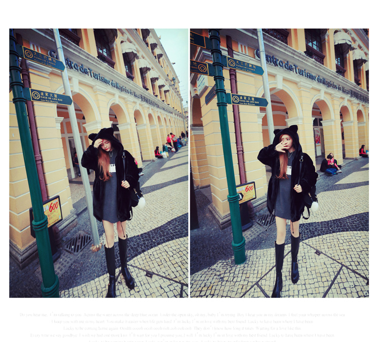 Fur Teddy Bear Hoodie เสื้อกันหนาวขนแน่น หมีโคลายักษ์ เลิศมากคะ อุ่นมาก จัดด่วน สวย ไฮโซมากค่ะ same pic