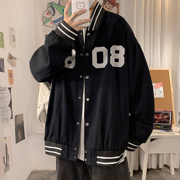 เสื้อแจ็คเก็ตเบสบอล เสื้อคลุม เสื้อแขนยาวสไตล์เกาหลี