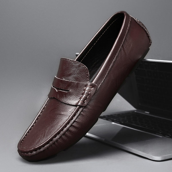 รองเท้าหนังผู้ชาย มีไซส์39-44 รองเท้าโลฟเฟอร์ชาย Slip-On Shoes