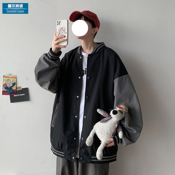 เสื้อแจ็คเก็ตเบสบอล เสื้อคลุม เสื้อแขนยาวสไตล์เกาหลี