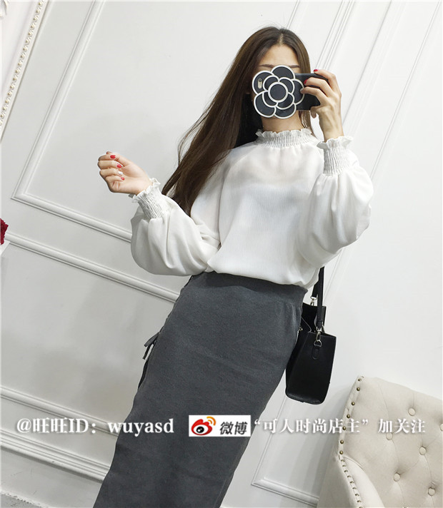 เสื้อแฟชั่นแขนยาว ผ้าเนื้อดีมีลายในตัว ถ่ายจากสินค้าจริง ทรงสวย งานดีเลยจ้า พร้อมส่ง