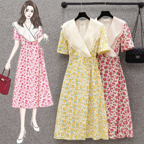 เดรสคนอ้วน เดรสสาวอวบ ชุดเดรสคนอ้วนวัยรุ่น BY PLUS SIZE Girl