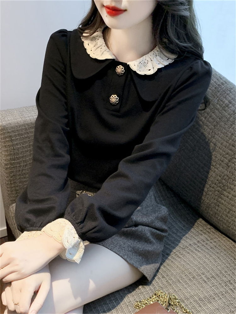 เสื้อลูกไม้ เสื้อเชิ้ตแขนยาว