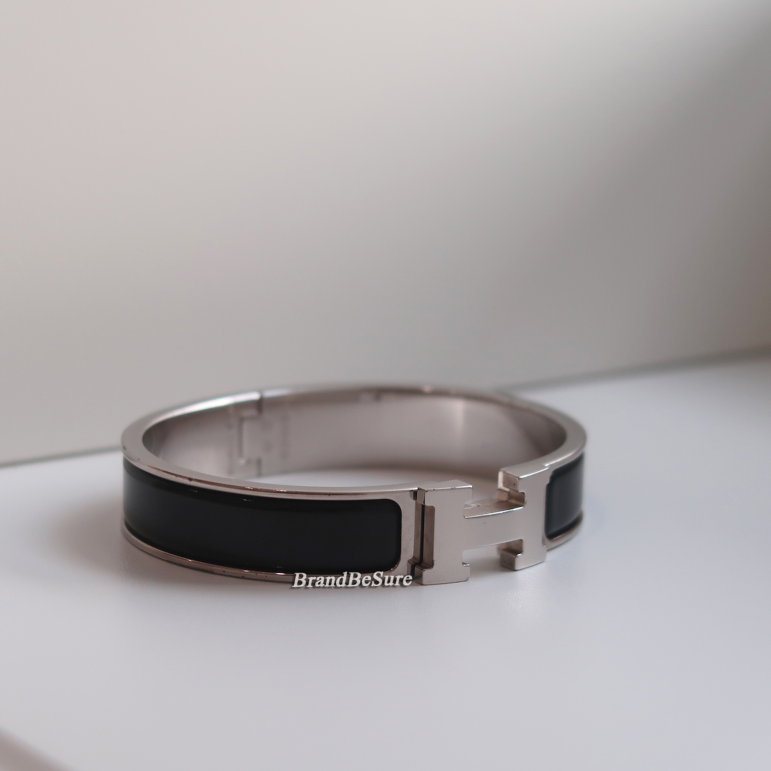 Hermes Black Clic Clac H Bracelet
