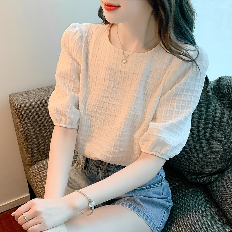 เสื้อเชิ้ตผู้หญิงใส่ทํางาน 390 บาทต่อชิ้น ฟรีค่าจัดส่ง