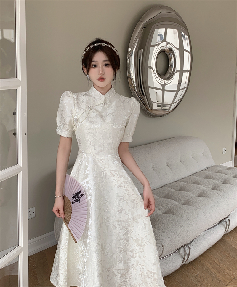 เดรสแขนสั้น มีไซส์ L-4XLอก 38-47 นิ้ว ใส่ได้ทั้งสาวหุ่นดีน่ารักจนถึงสาวอวบพลัสไซส์ จัดส่งฟรี! ทักแชทสั่งซื้อ