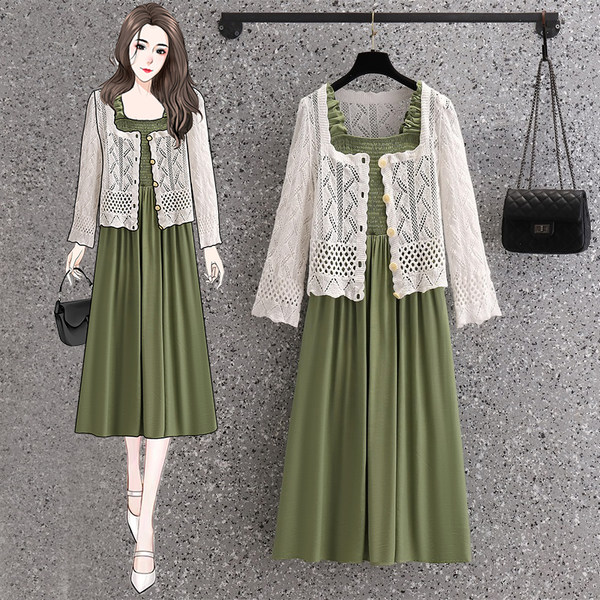 เดรสคนอ้วน เดรสสาวอวบ ชุดเดรสคนอ้วนวัยรุ่น BY PLUS SIZE Girl