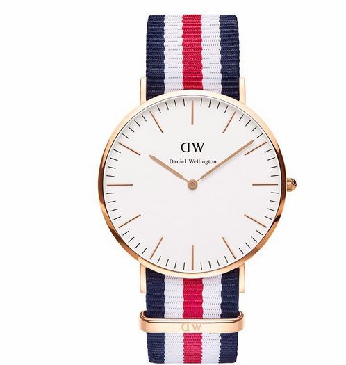 นาฬิกาข้อมือ ผู้หญิง ผู้ชาย ใส่ได้ นาฬิกาแนว Sport ผ้าไนลอน ลายทาง สลับสี แบรนด์ จากอังกฤษ นาฬิกา ข้อมือ มีดีไซน์ ของขวัญให้แฟน 355359