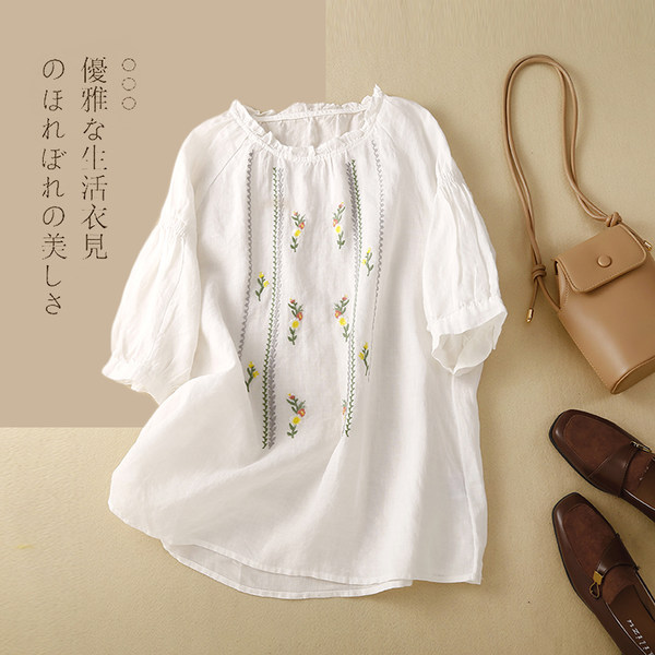เสื้อลินิน แบบเสื้อสวยๆ เสื้อผ้าฝ้ายลินิน เสื้อเชิ้ตผ้าลินิน BY LININ