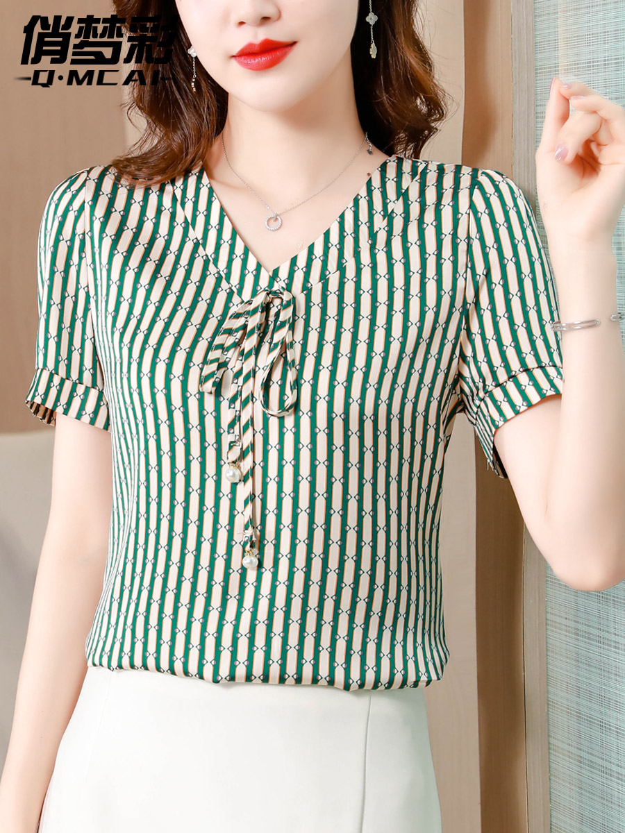 เสื้อชีฟอง เสื้อแฟชั่นสุภาพสตรีวัยผู้ใหญ่ มีไซต์ อก34นิ้ว-43นิ้ว