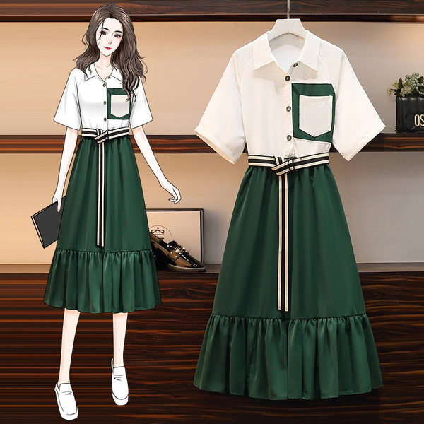 ชุดเดรสคนอ้วนวัยรุ่น เดรสสาวอวบ เดรสคนอ้วน BY PLUS SIZE Girl