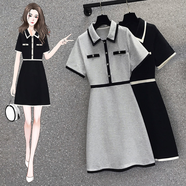 เดรสคนอ้วน เดรสสาวอวบ ชุดเดรสคนอ้วนวัยรุ่น BY PLUS SIZE Girl
