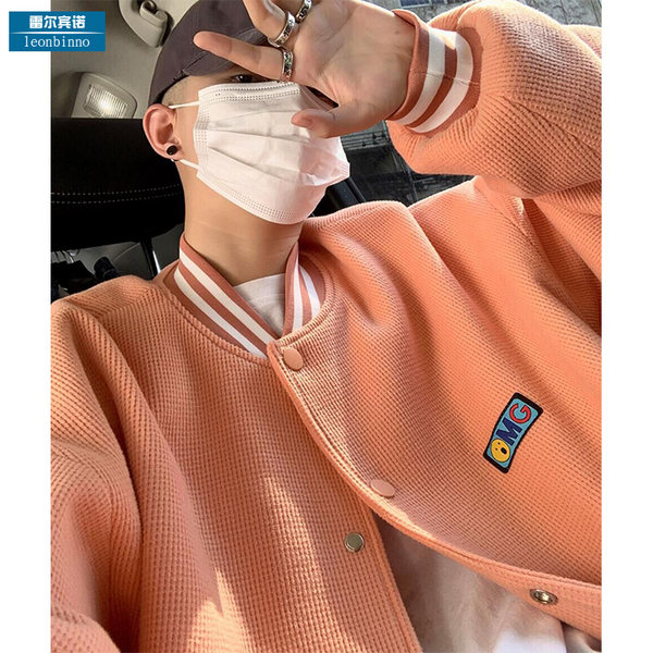 เสื้อแจ็คเก็ตเบสบอล เสื้อคลุม เสื้อแขนยาวสไตล์เกาหลี