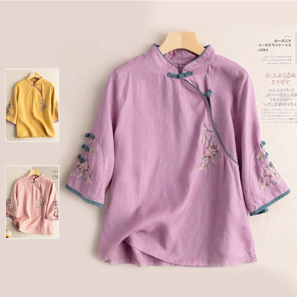 เสื้อลินิน เสื้อผ้าฝ้ายลินิน เสื้อเชิ้ตผ้าลินิน