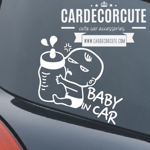 BABY IN CAR - สติกเกอร์ตกแต่งรถยนต์ Baby in car