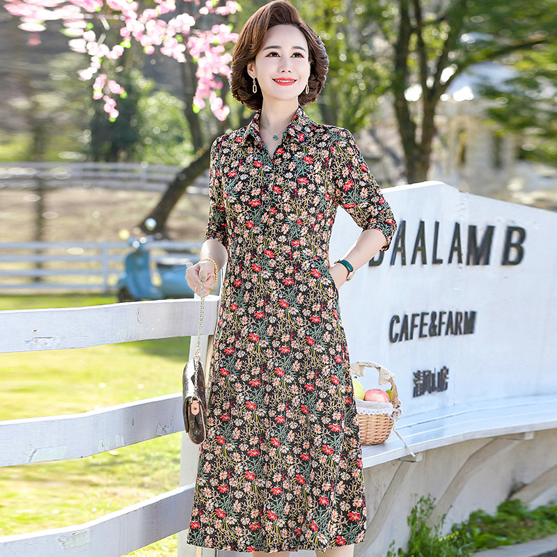 เดรสวัยผู้ใหญ่40-60ปี เดรสคุณแม่ ชุดเดรสทำงานวัยผู้ใหญ่ แบรนด์ MAMA DRESS