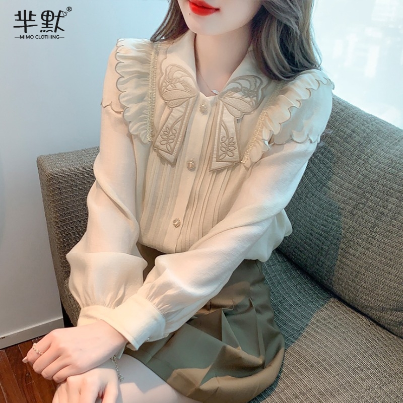 เสื้อลูกไม้ เสื้อเชิ้ตแขนยาว