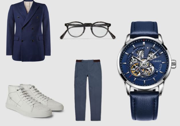 นาฬิกาข้อมือ โชว์กลไก Mechanical watch สายหนัง หน้าปัดด้านใน ดีไซน์ ลายเส้นถัก สาน งานดีไซน์ นาฬิกากลไก สปอร์ตสุดหรู 320432