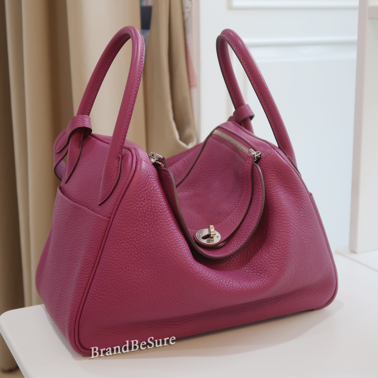 Hermes Tosca Clemence Leather Lindy 30 PHW