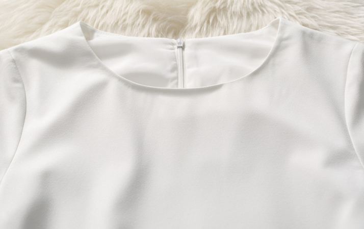 เดรสสีขาว แขนยาว เดรส แฟชั่น Hollywood เดรส Print ลายดอกไม้ ด้านล่าง แสนสวย เดรสไฮโซ ใส่ออกงาน ใส่เที่ยว ได้ทุกงาน 53239